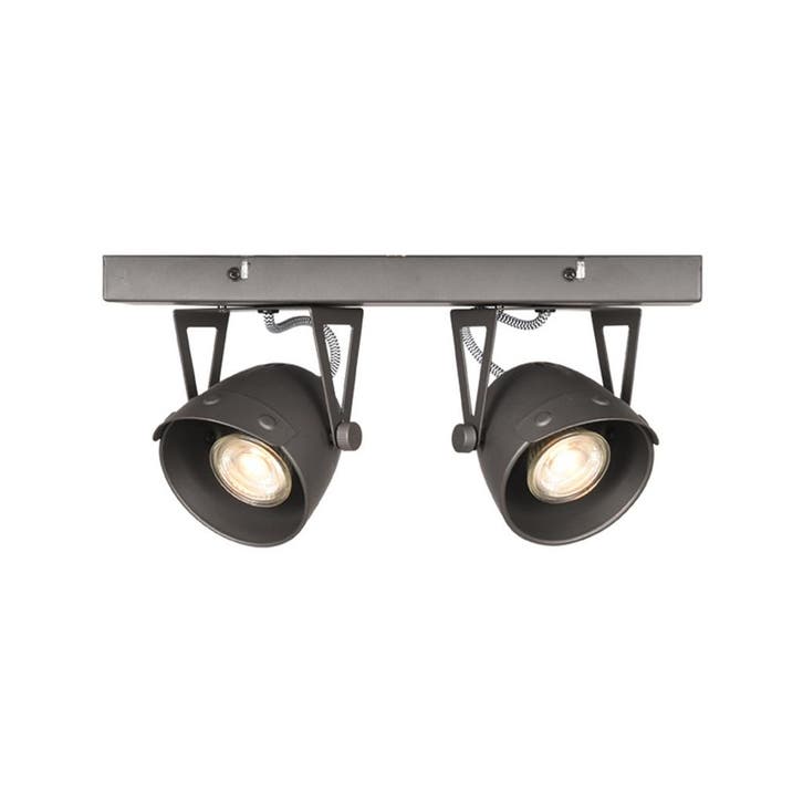Spot Cap | Antraciet | Metaal | 2-Lichts LABEL51, Zakelijke goederen, Horeca | Keukenapparatuur, Nieuw in verpakking, Verzenden