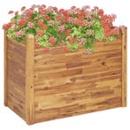 vidaXL Plantenbak verhoogd 110x60x84 cm massief acaciahout, Verzenden