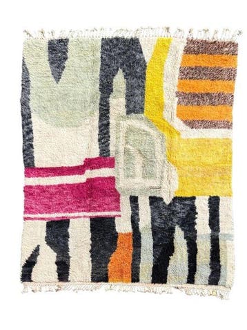 Marokkaans Berber-tapijt 200x260 cm, kleurrijk Beni Ourain, Huis en Inrichting, Stoffering | Tapijten en Vloerkleden, Nieuw