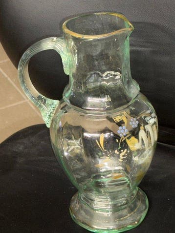 Kruik - Glas - mondgeblazen glazen karaf