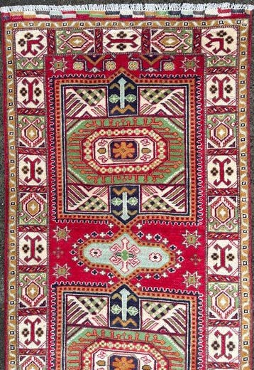 Afghaan Kazak loper - (unused) - handgeknoopt - wol - nieuw, Nieuw
