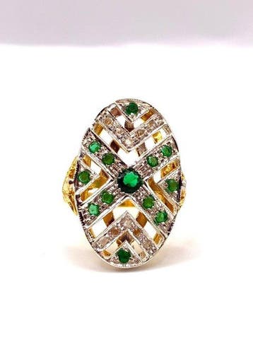 Sans prix de réserve - Bague - 9 carats Or jaune, Argent