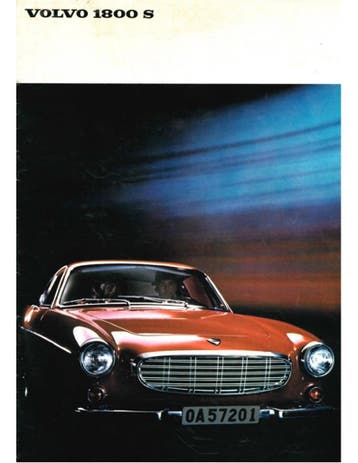 1967 VOLVO 1800 S BROCHURE NEDERLANDS, Nieuw