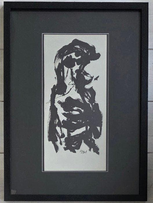 Karel Appel (1921-2006) - Abstracte Compositie, Antiquités & Art, Art | Objets design