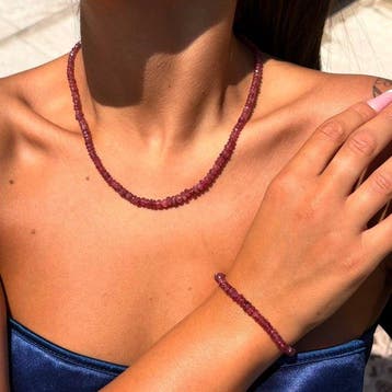 Toermalijn - Zilver - 2-delige sieradenset