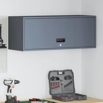 vidaXL Antraciet 80 x 33 x 35 cm Poedergecoat staal, Huis en Inrichting, Verzenden, Nieuw