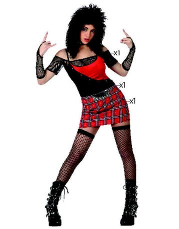 Sexy punk kostuum dames, Ophalen of Verzenden