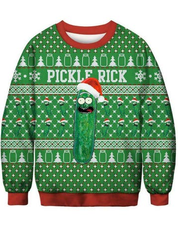 Kerst trui pickle rick augurk, Ophalen of Verzenden, Nieuw