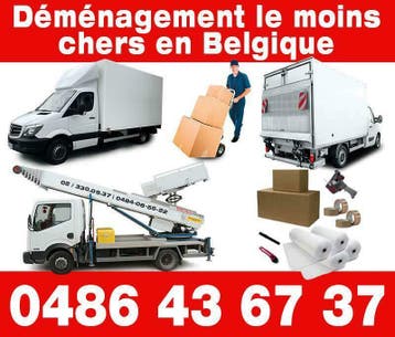 Déménagement le moins chers en Belgique 0486/43.67.37
