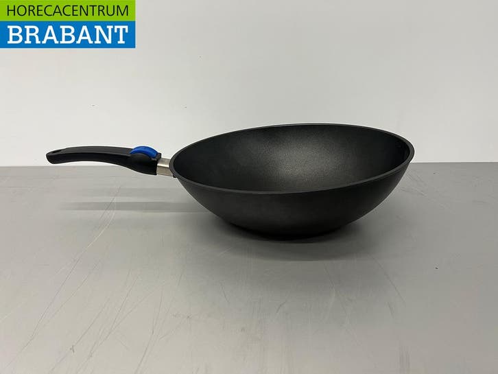 EUROLUX Gietalumium universele wokpan wok 32 x 36 cm -, Zakelijke goederen, Horeca | Keukenapparatuur, Ophalen of Verzenden