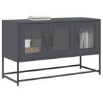 vidaXL Tv-meubel 100,5x39x60,5 cm koudgewalst staal, Verzenden, Nieuw