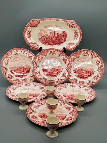 Eetservies - Johnson Bros Old Britain Castles Porzellan Set