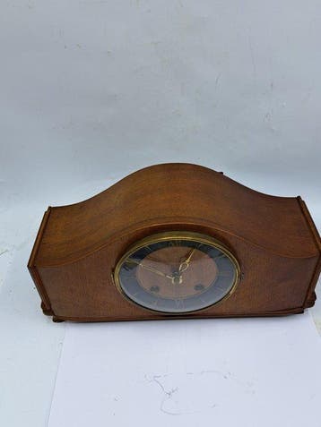 Pendule à balancier - Bois, Laiton, Verre - 1950-1960
