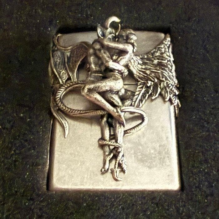 Zippo - Ángel y Demonio - Aansteker - Messing, Staal, Verzamelen, Rookartikelen, Aanstekers en Luciferdoosjes