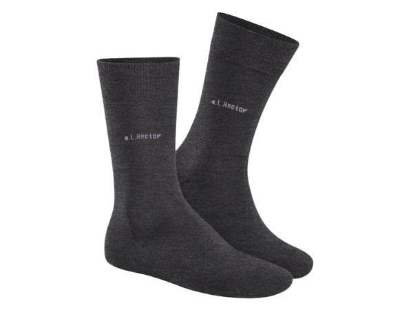 Veiling - 24x Grijs Heren sokken maat 43-46 A.L. Hector, Vêtements | Hommes, Chaussettes & Bas