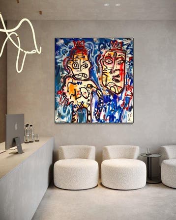 Timo Wedell - Crowning Contrasts - XXL - Basquiat Style