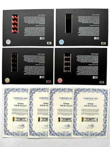 Steven Spielberg – Extremely rare Set of 4 Mounted 35mm Film, Verzamelen, Nieuw
