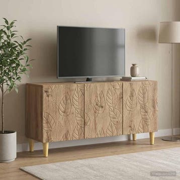 vidaXL TV Kast 99 x 34,5 x 50 cm Artisanaal eiken Bewerkt, Verzenden, Nieuw