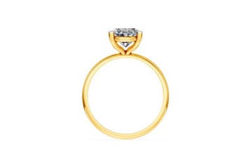 Ring - 14 karaat Geel goud - 2.05ct. tw. Diamant (Lab-grown), Handtassen en Accessoires, Ringen, Nieuw
