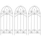 vidaXL Plantenklimrekken 3 st 40x100 cm ijzer zwart, Verzenden, Nieuw