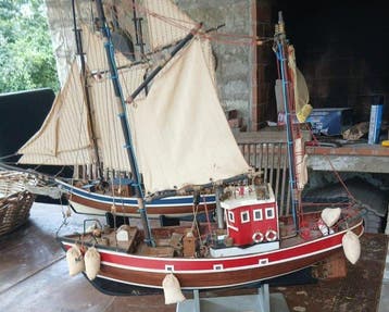 Scheepsbouwers scheepsmodel - Modello di barca da pesca, Nieuw
