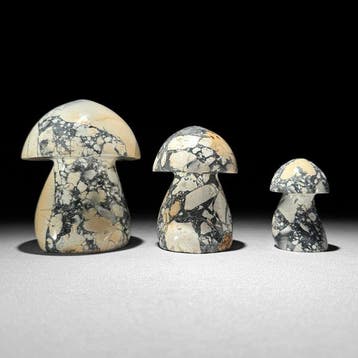 GEEN RESERVEPRIJS - Prachtige set van 3 Maligano Jaspis