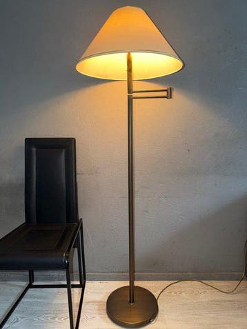 Dijkstra Lampen - Staande lamp - Messing, stof -