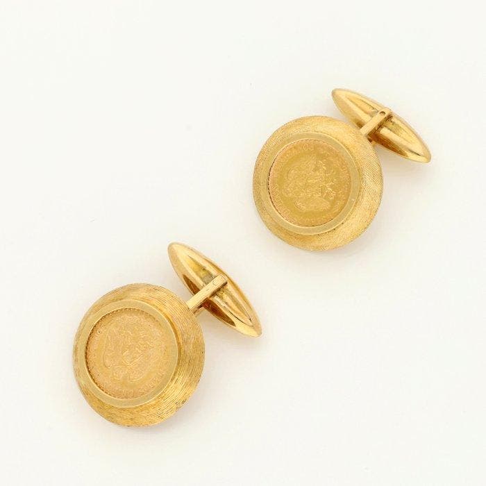 Boutons de manchette - 18 carats Or jaune, Bijoux, Sacs & Beauté, Bijoux anciens