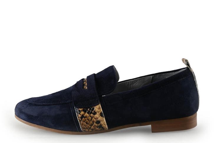 Maripe Instappers in maat 37½ Blauw, Kleding | Dames, Schoenen, Blauw, Zo goed als nieuw, Instappers, Verzenden