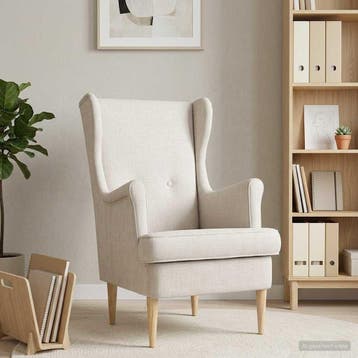 vidaXL Fauteuil Crèmekleurig ARES, Verzenden, Nieuw