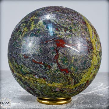 Zeldzame natuurlijke Draakbloedjasper Sphere- 2048.41 g