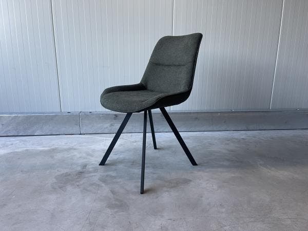 Veiling - Stoel Abba (set van 4) Stof - Groen- Forest, Huis en Inrichting, Stoelen, Nieuw