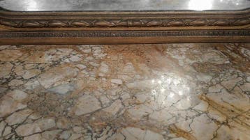 Wandtafel - Hout, Glas, Marmer
