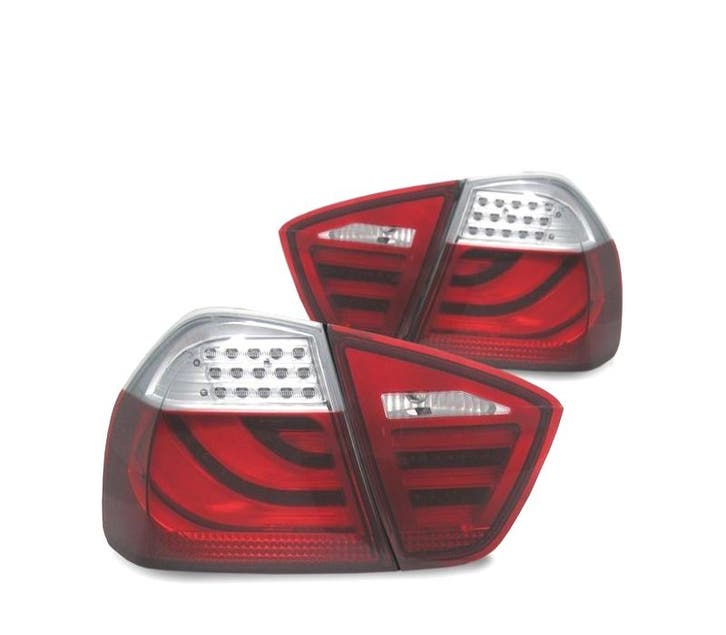 FEUX ARRIÈRE BMW E90 05-08 LED ROUGE CHROME, Autos : Pièces & Accessoires, Éclairage, Envoi