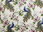 Katoenen stof Pavoni & Magnolie – Elegante Oosterse stijl –