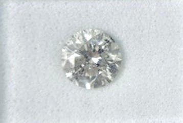 1 pcs Diamant (Natuurlijk) - 1.00 ct - Rond - I - SI3 -, Nieuw