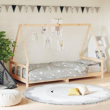 vidaXL Kinderbedframe 90x190 cm massief grenenhout, Verzenden