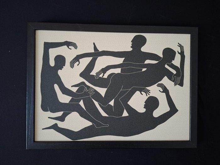 Kiasmo - Vincenzo DAlba - Lijst - Hout, Canvas, Antiek en Kunst, Kunst | Designobjecten