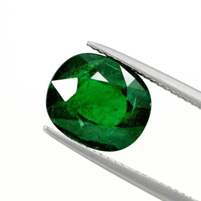 1 pcs Vert Tsavorite - 5.68 ct - Lotus Gemology (Thaïlande), Bijoux, Sacs & Beauté, Pierres précieuses
