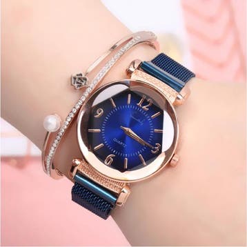 Pearl Luxe Horloge Dames - Anoloog Kwarts Uurwerk voor, Verzenden