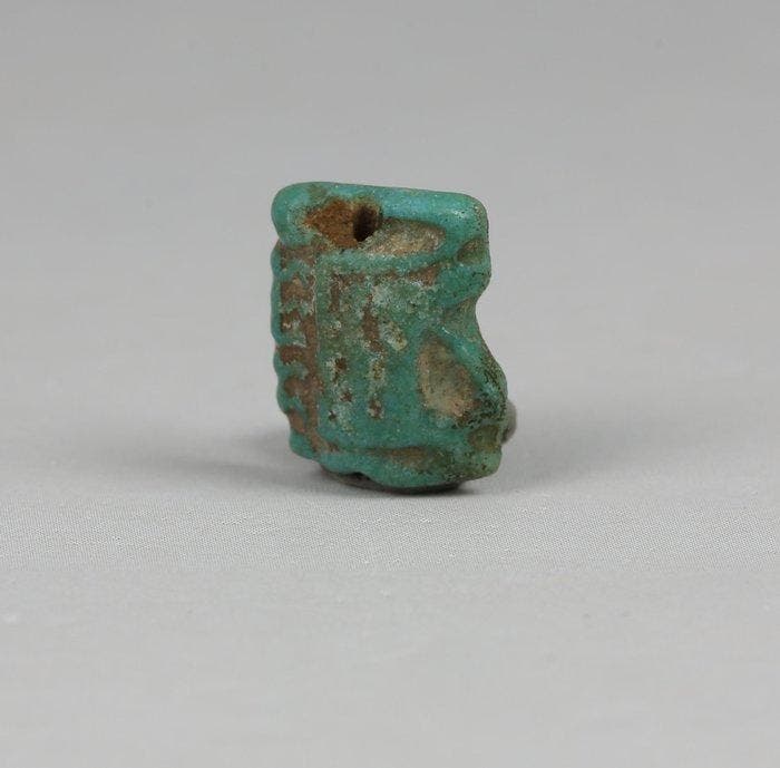 Oude Egypte, late periode Faience Amulet (Zonder, Collections, Minéraux & Fossiles
