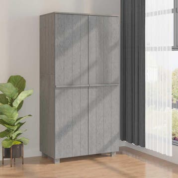 vidaXL Kledingkast HAMAR 89x50x180 cm massief grenenhout, Verzenden