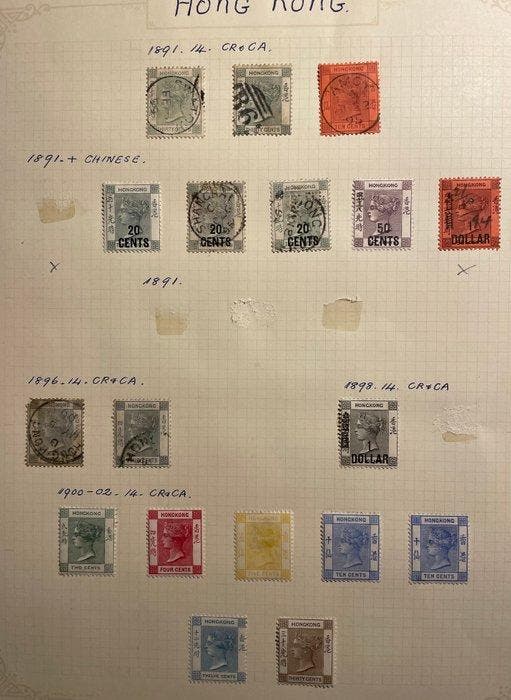 Hongkong 1874/1900 - Hongkong - QV-collectie - postfris en, Postzegels en Munten, Postzegels | Europa | UK