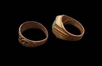 Post-middeleeuws Brons Versierde Ringen - 22 mm (Zonder
