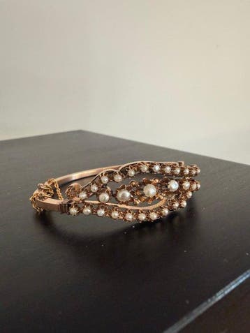 Bracelet - 8 carats Or rose Perle - Perle