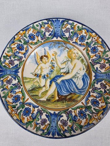 Schotel - Maiolica - Veelkleurige Napolitaanse