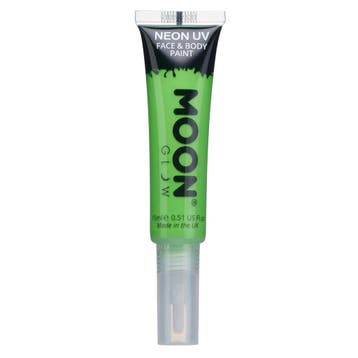 Moon Glow Neon UV Face Paint with Brush Applicator Intense G, Verzenden