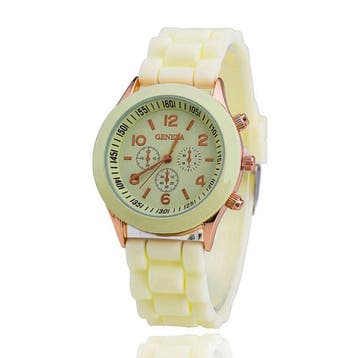 Jelly Horloge voor Dames - Kwarts Uurwerk Silicoon Bandje, Verzenden