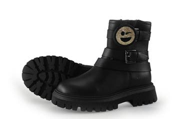 Nubikk Biker boots Meisjes in maat 25 Zwart, Verzenden, Schoenen
