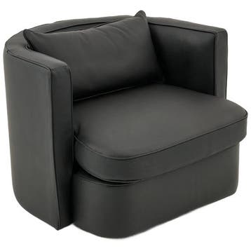 Flamant Draaibare Leren Zetel Nelia - Fauteuil - Nieuw in, Maison & Meubles, Fauteuils, Verzenden